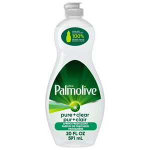 Palmolive Ultra Liquid Dish Soap, Pure + Clear Original, 591mL