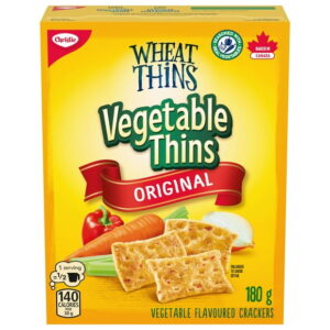 Wheat Thins Vegetable Thins Crackers, 180 g