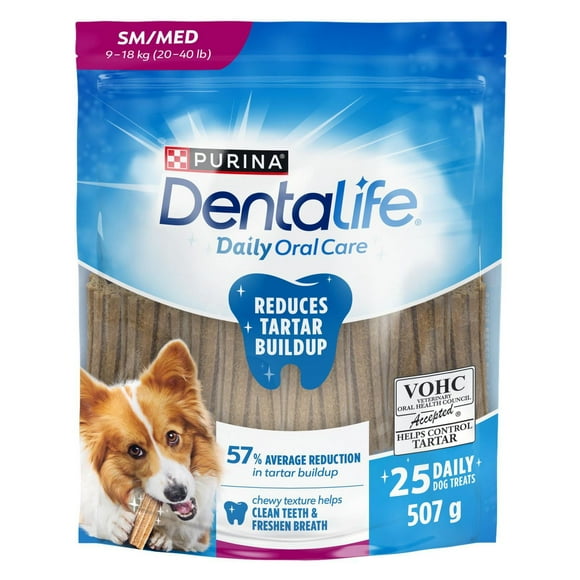 DentaLife Daily Oral Care Small/Medium Breed, Dental Dog Treats, 507-808 g