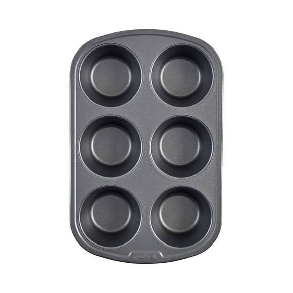 Goodcook Non-Stick Texas Muffin Pan, 6 Cup, Muffin Pan