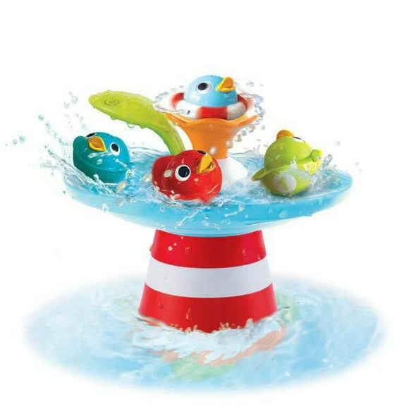 Yookidoo Bath Toy-Magical Duck Race with Auto Fountain, Water Pump, and 4 Racing Ducks