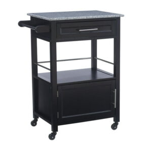 Cliff Black Kitchen Cart