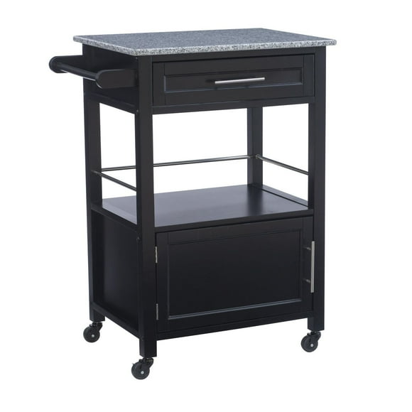 Cliff Black Kitchen Cart