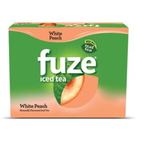 Fuze Iced Tea White Peach Cans, 341 mL, 12 Pack, FUZE WHITE PEACH