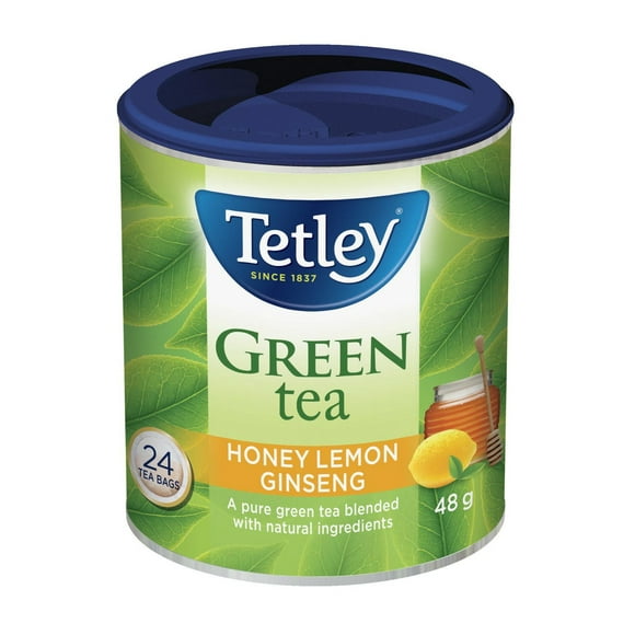 Tetley Honey Lemon Ginseng Green Tea, 24 tea bags