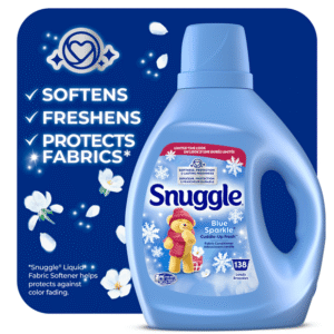 Snuggle Blue Sparkle Cuddle-Up Fresh Liquid Fabric Conditioner, 138 Loads, 2.77 Litres, 1 bottle, 2.77L