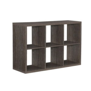Gorham 6 Cubby Storage Cabinet in Grey