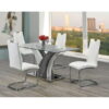 Alexis 5-Piece Dining Set, White