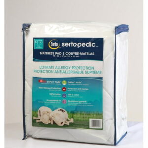Sertapedic Ultimate Allergy Protection Mattress Pad King, Serta U Allergy MP K