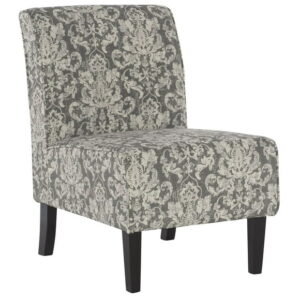 Avondale Grey Damask Accent Chair
