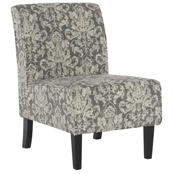 Avondale Grey Damask Accent Chair