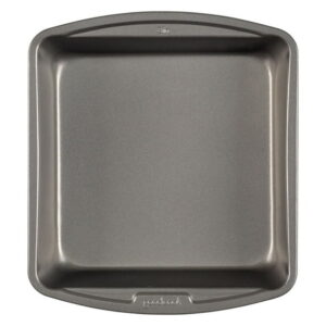 GoodCook Everyday Nonstick Steel Square Cake Pan, 8", Gray, GC 8"SQ CAKE PAN