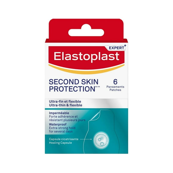Elastoplast Second Skin Protection Hydrocolloid Patches, 6 Patches