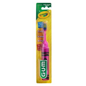 GUM® CRAYOLA Kids Travel Toothbrush, Soft Bristles, 5+
