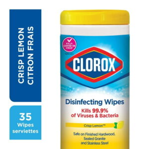 Clorox® Disinfecting Wipes, Cleans and Sanitizes, Lemon Fresh, 35 Count, Use on multiple surfaces*