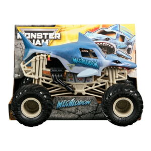 Monster Jam, Official Megalodon Monster Truck, Collector Die-Cast Vehicle, 1:24 Scale, Kids Toys for Boys and Girls Ages 3 and up