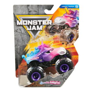 Monster Jam, Official Sparkle Smash Monster Truck, Die-Cast Vehicle, 1:64 Scale, Kids Toys for Boys Ages 3 and up