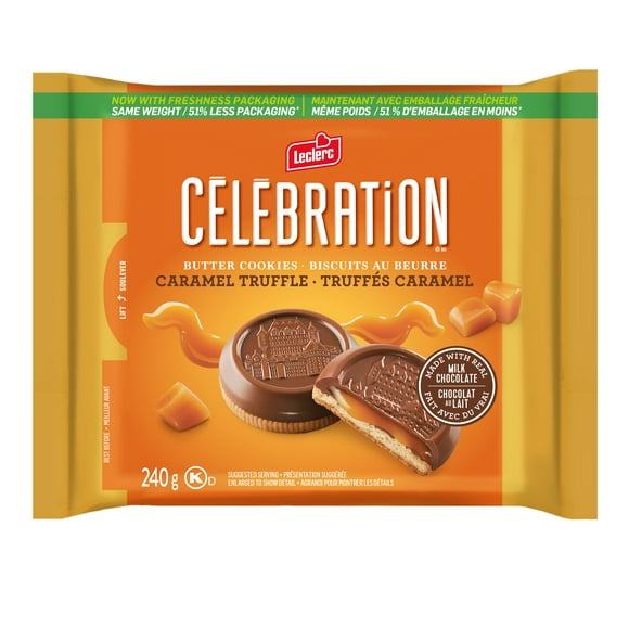 CELEBRATION CARAMEL MILE CHOCOLATE COATED, 240G EACH BOX