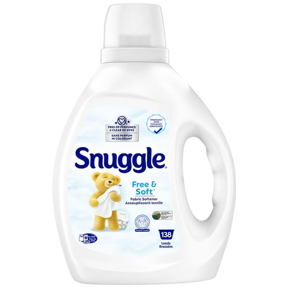 Snuggle® Free & Soft® Hypoallergenic Liquid Fabric Softener, 138 Loads, 2.77L