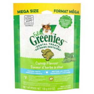 Feline Greenies Catnip Natural Dental Cat Treats, 130g