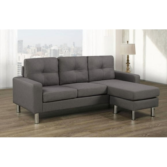 Sandra Sectional, Dark Grey