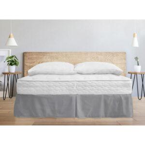 Safdie & Co. Bedskirt Woven Microfiber D Grey