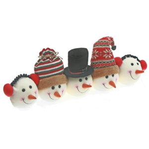 Quintuple Snowman Head Plush