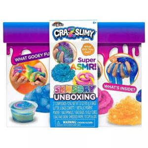 Cra-Z-Slimy Sensory Unboxing Slime Kit, Variety of Colours, For Ages 6+. Great holiday gift idea.