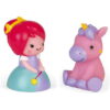 Janod Bath Time Squirters - Brave Princess and Luminous Unicorn - Unicorn Lights Up as it Touches The Water - Ages 10 Months+