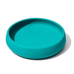 OXO Tot - Silicone Plate - Food-Safe Silicone - Flexible - Perfect for Toddlers Learning to Feed Themselves - BPA-free - Teal