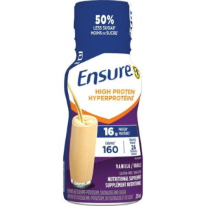 Ensure High Protein 16g, Nutritional Supplement Protein Shakes, Ready to Drink, Vanilla, 6 x 235-ml Bottles, 6 x 235 mL