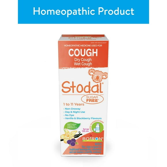 Boiron Stodal Sugar Free Cough Syrup, 125mL