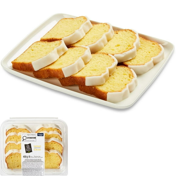 Your Fresh Market Lemon Iced Loaf Cake, 8 slices, 400 g total