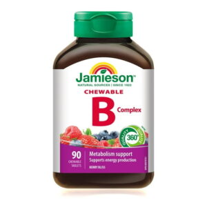 Jamieson Chewable Vitamin B Complex Berry Bliss Flavour Tablets, 90 tablets