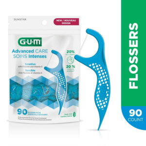 GUM® Advanced Care Flosser with Vitamin E & Fluoride, 90 Count