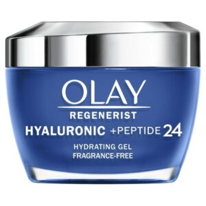 Olay Regenerist Hyaluronic + Peptide 24 Gel Face Moisturizer, Fragrance-Free