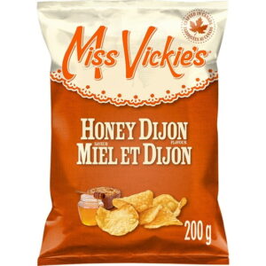 Miss Vickie's Honey Dijon flavour Kettle Cooked Potato Chips, 200 g.