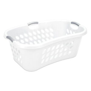 Sterilite 70L Hip Hold Laundry Basket- white, 70L