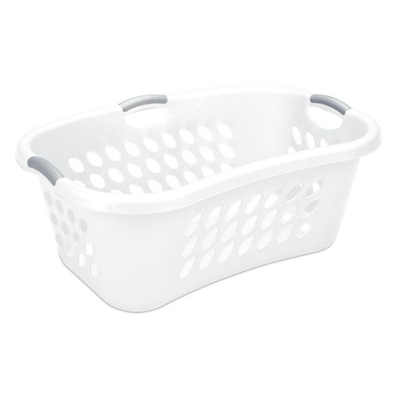 Sterilite 70L Hip Hold Laundry Basket- white, 70L