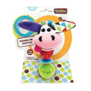 Yookidoo "Shake me" Cow Rattle. Electronic animal rattle (battery included)