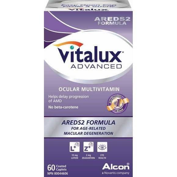 VITALUX® Advanced, Ocular Multivitamin, Age-Related Macular Degeneration Supplement with AREDS 2, AMD, 60 Capsules