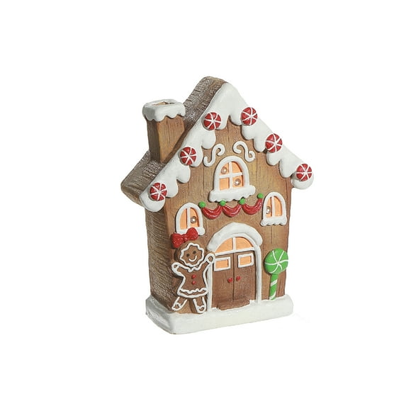 Led Magnesia Gingerbread House, Figurines