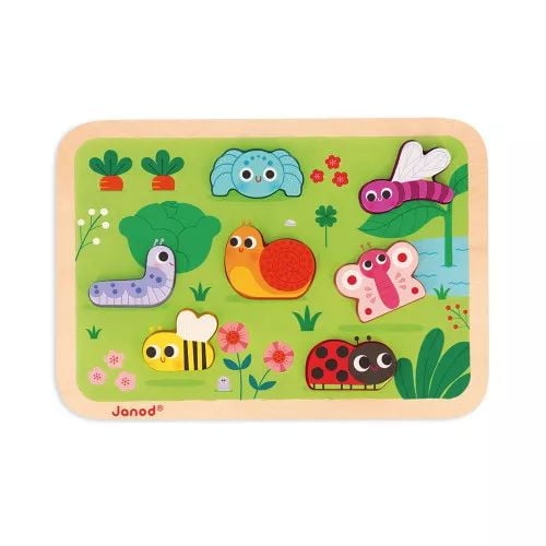 Janod - Chunky Garden Puzzle 7 pieces -