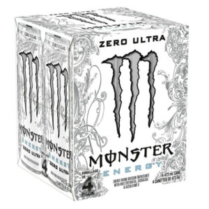 MONSTER ENERGY Zero Ultra, 473mL, 4 Pack, 4 x 473 mL