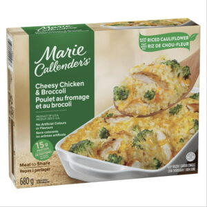 Marie Callender's Cheesy Chicken & Broccoli, Frozen Dinner & Frozen Multi-Serve Meal, No Artificial Colours or Flavours, 15g of Protein - 680g, 680g