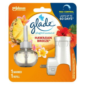 Glade Plugins® Air Freshener Oil Refill, Hawaiian Breeze, 1 Warmer 1 Refill