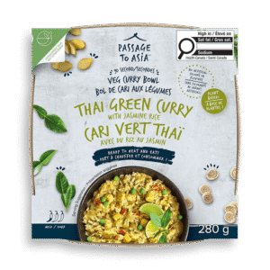 Passage to Asia - Thai Green Curry Bowl (280g), Deliciously quick: authentic Thai Veg Curry in 90 seconds