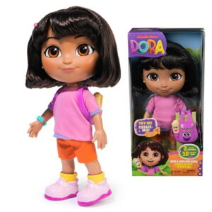 Dora, Sing & Explore Dora Doll with Music, Sound Effects, Bilingual Phrases, Doll Clothes & Accessories, Kids Toys for Girls & Boys Ages 3 and Up, Dora, Sing & Explore Dora Doll with Music, Sound Effects, Bilingual Phrases, Doll Clothes & Accessories, Kids Toys for Girls & Boys Ages 3 and Up