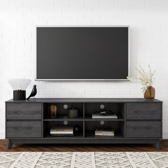 CorLiving Hollywood Mid-Century Modern Engineered Wood TV Stand with Drawers for Most TVs up to 85"