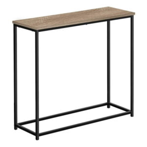 Monarch Specialties Accent Table, Console, Entryway, Narrow, Sofa, Living Room, Bedroom, Metal, Laminate, Brown, Black, Contemporary, Modern